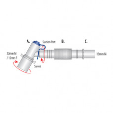 Disposable Catheter Mounts (15mm) - Single-packed LATEX FREE