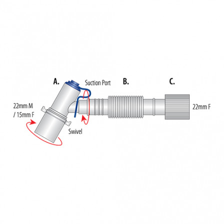 Disposable Catheter Mounts (22mm) - Single-packed LATEX FREE